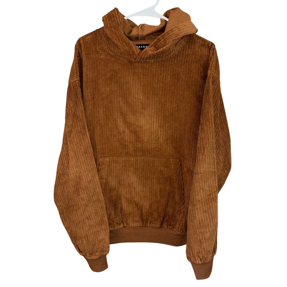 PacSun Brown Corduroy Pullover Hoodie 100% cotton (medium)